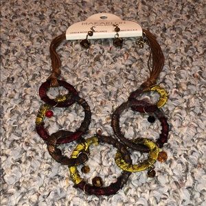 Necklace and earrings set